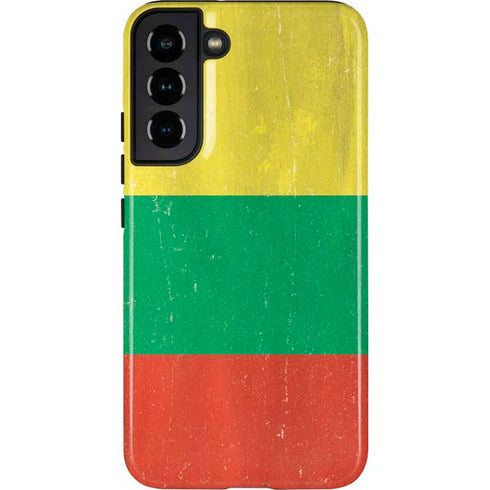 Lithuania Flag Distressed Galaxy S22 Plus Pro Case